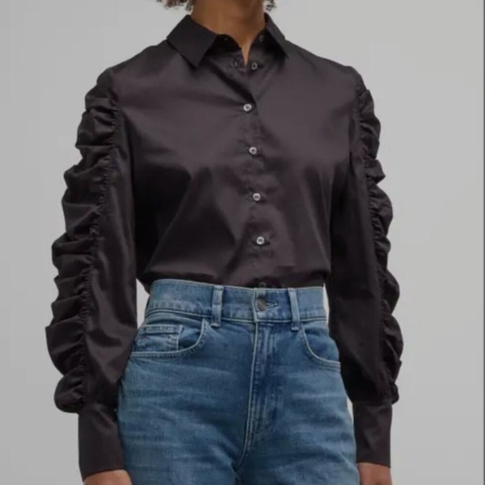 HARSHAMN Juliana Shirt Black Size XS